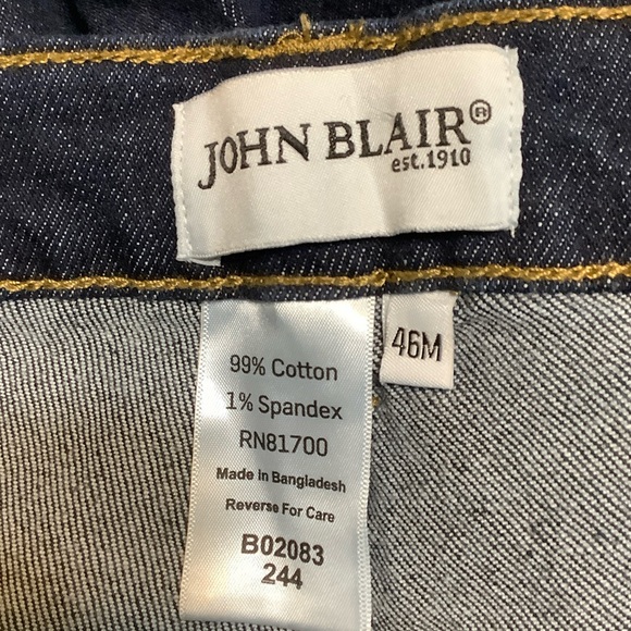 JOHN BLAIR Dark Wash Blue Denim Jeans - Picture 5 of 6